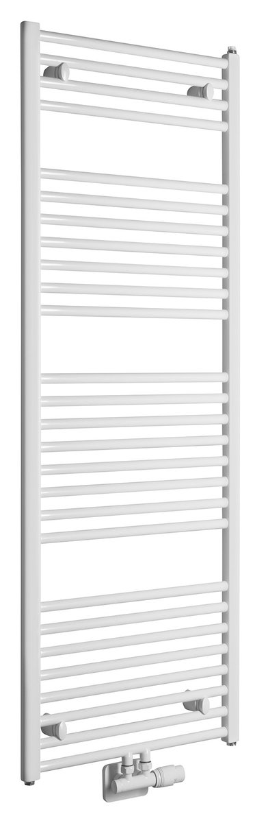 Aqualine DIRECT otopné těleso se středovým připojením, 450x1320 mm, bílá, celkový pohled