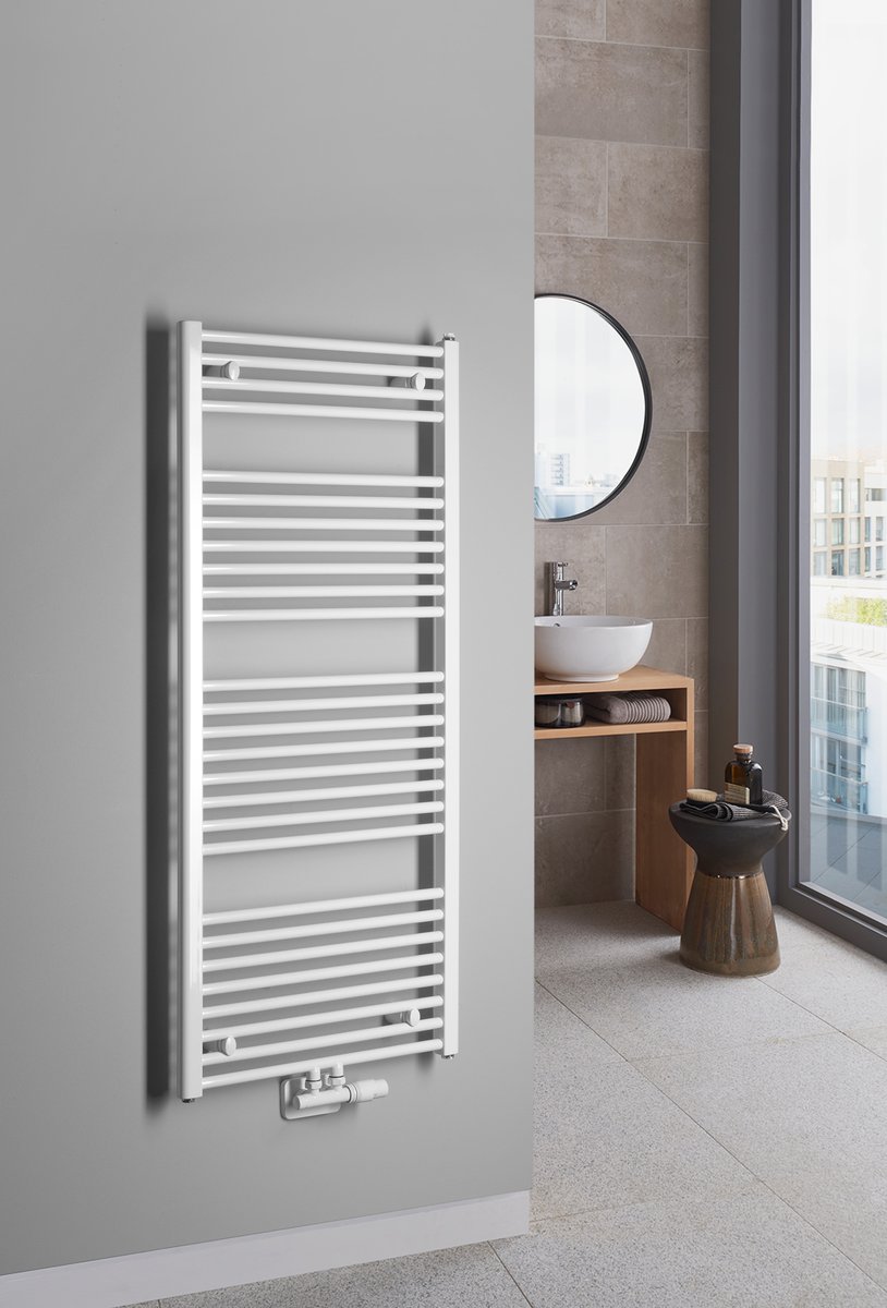 Aqualine DIRECT otopné těleso se středovým připojením 600x1320 mm, bílá, další fotografie výrobce