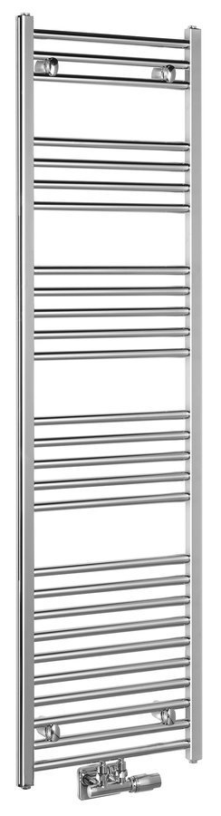Aqualine ALYA otopné těleso rovné 400x1600mm, středové připojení, chrom, celkový pohled