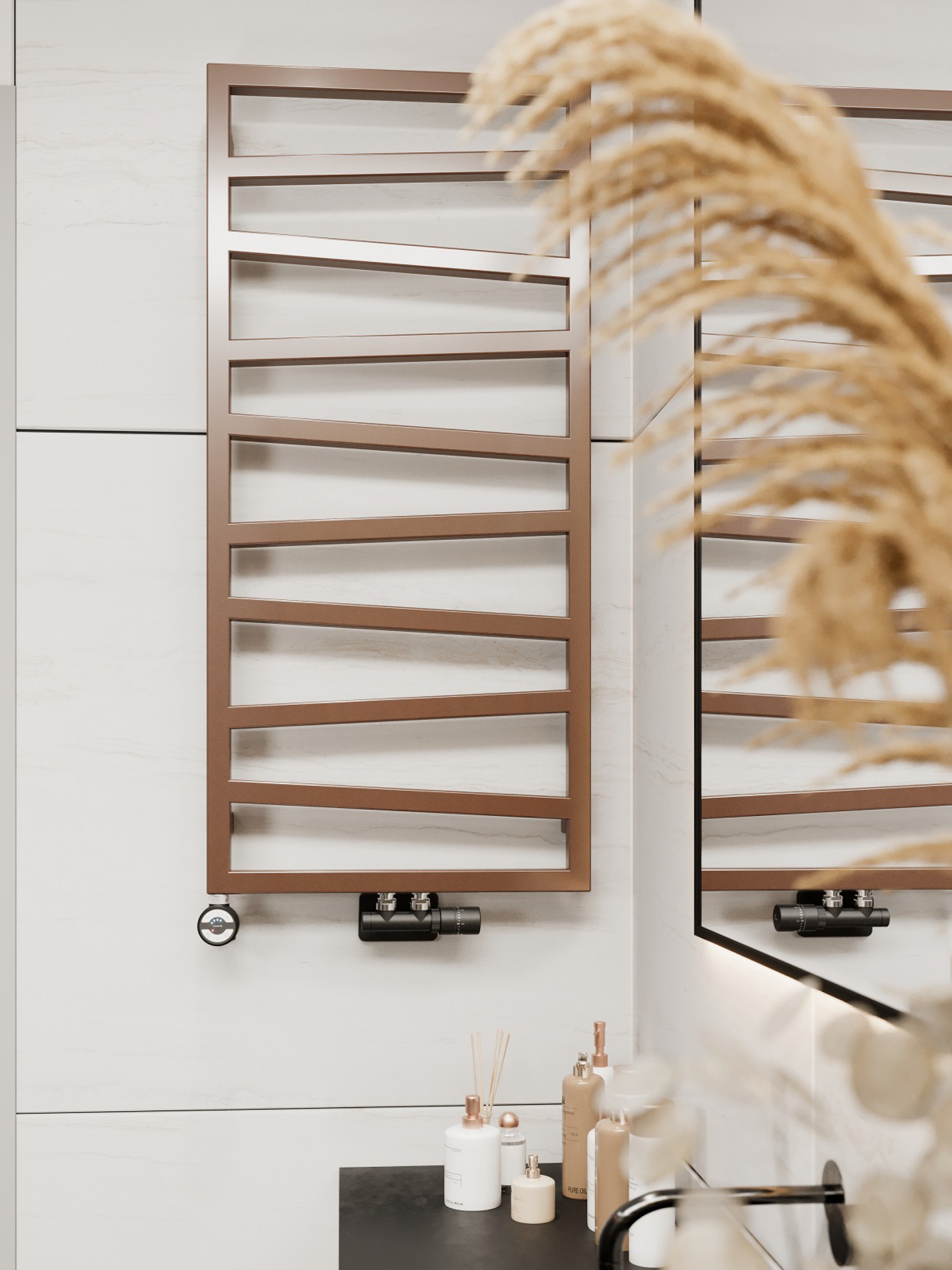 Terma Zigzag designový koupelnový radiátor, další fotografie výrobce
