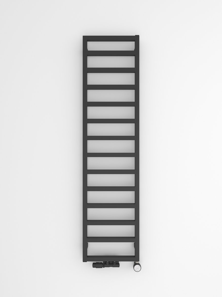 Sapho GIANLUCA otopné těleso 400x1590mm, černá mat, další fotografie výrobce