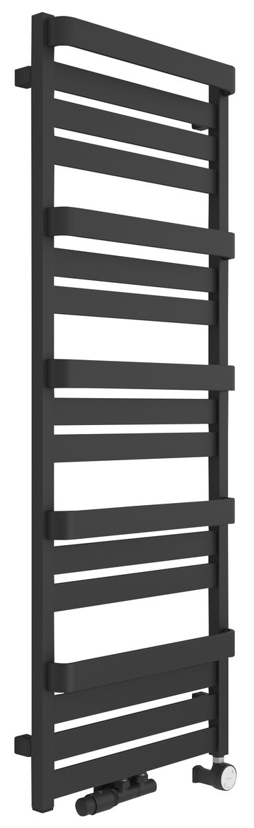 Sapho MARILENA otopné těleso 500x1370mm, černá mat, celkový pohled