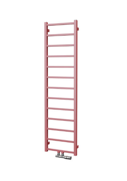Isan Fresh topný žebřík 1140x400 mm, 247 W, středové připojení, DFRE11400400SM, celkový pohled