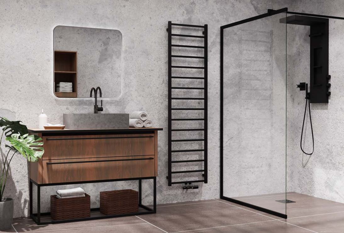 Isan Fresh topný žebřík 1860x500 mm, 459 W, středové připojení, DFRE1860500SM, další fotografie výrobce