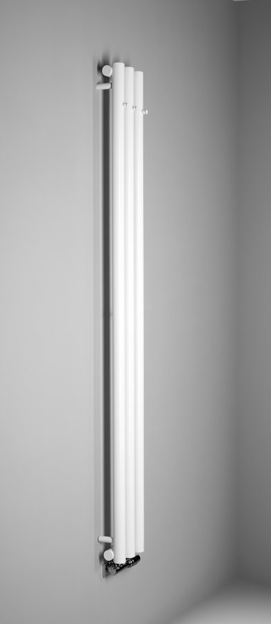 Sapho PILON otopné těleso 196x1800mm, se třemi háčky pro ručník, bílá mat, další fotografie výrobce