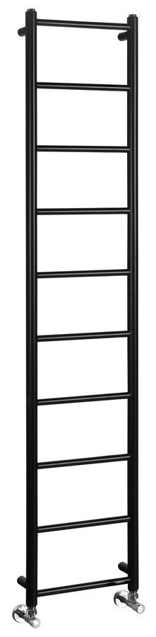 Sapho DINA otopné těleso 350x1680mm, černá mat, celkový pohled