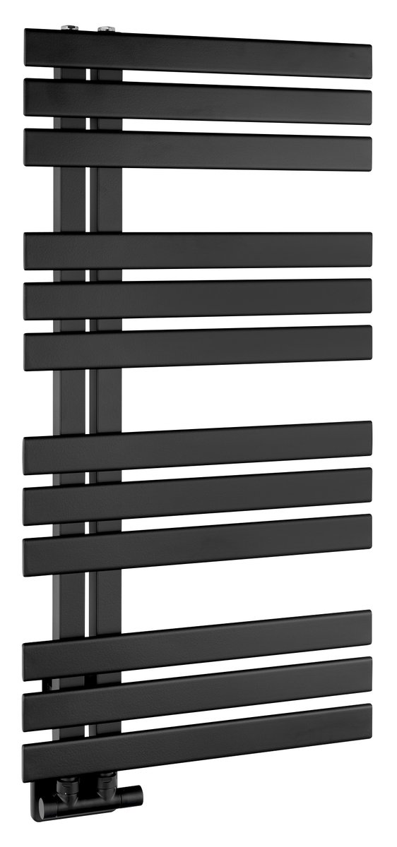 Sapho SILVANA otopné těleso 500x972mm, černá mat, celkový pohled