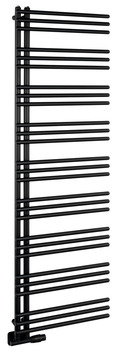 Aqualine POSEIDON otopné těleso 550x1740mm, černá mat, celkový pohled