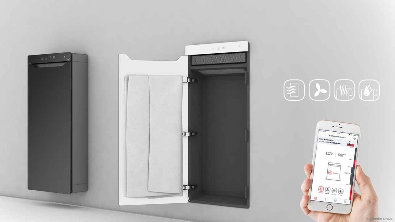 Zehnder Zenia elektrický koupelnový radiátor 1000/450, 225 W, ZENB-100-045/X, další fotografie výrobce
