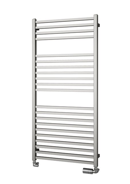 Isan Quadrat Inox koupelnový radiátor 1755x600 mm, 604 W, Nerez,, celkový pohled