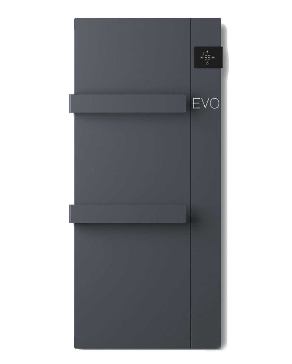 Sapho ONSEN EVO elektrické otopné těleso 400x900mm, 1000 W, antracit, celkový pohled