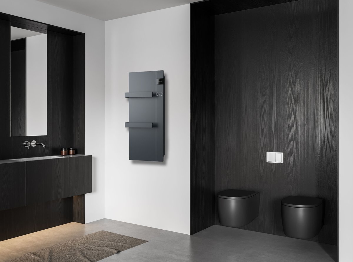 Sapho ONSEN EVO elektrické otopné těleso 400x900mm, 1000 W, antracit, další fotografie výrobce