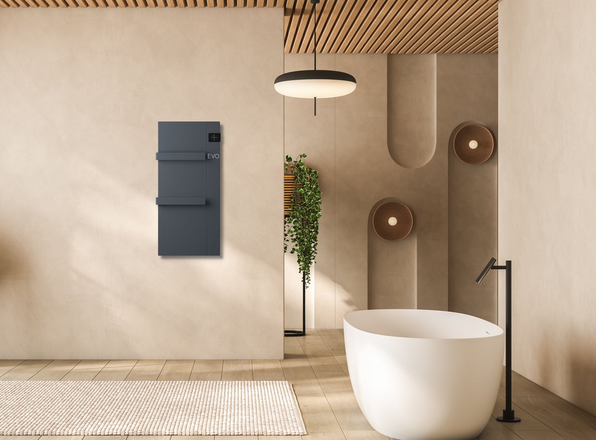 Sapho ONSEN EVO elektrické otopné těleso 400x900mm, 1000 W, antracit, další fotografie výrobce
