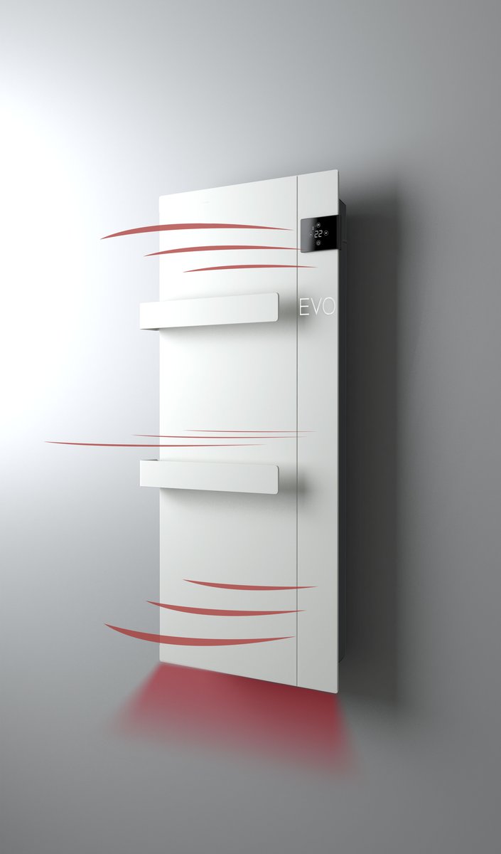 Sapho ONSEN EVO elektrické otopné těleso 400x900mm, 1000 W, bílá, další fotografie výrobce