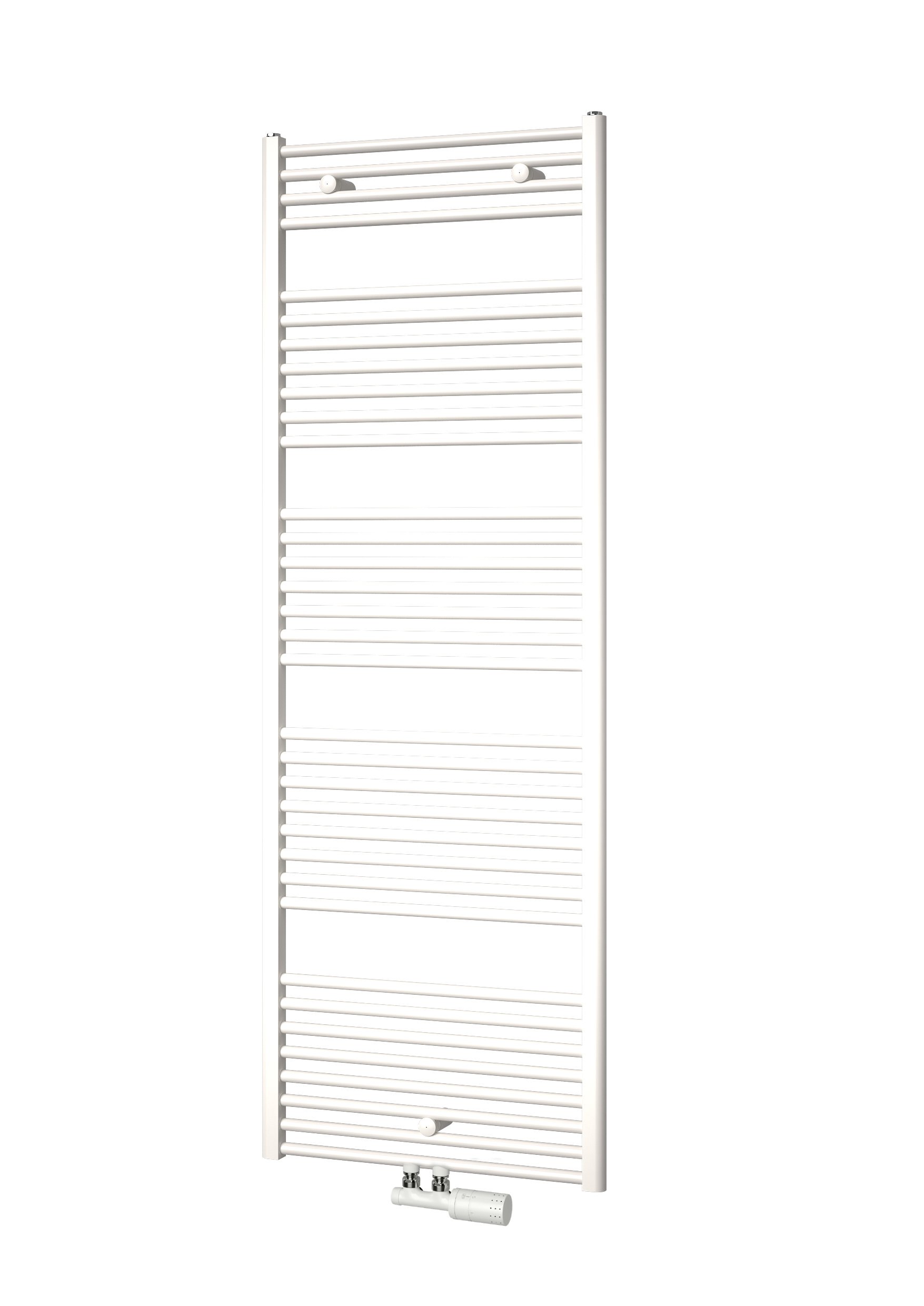 Isan Grenada žebřík do koupelny 1535x600 mm, 818 W, DGRE15350600, středové připojení, celkový pohled