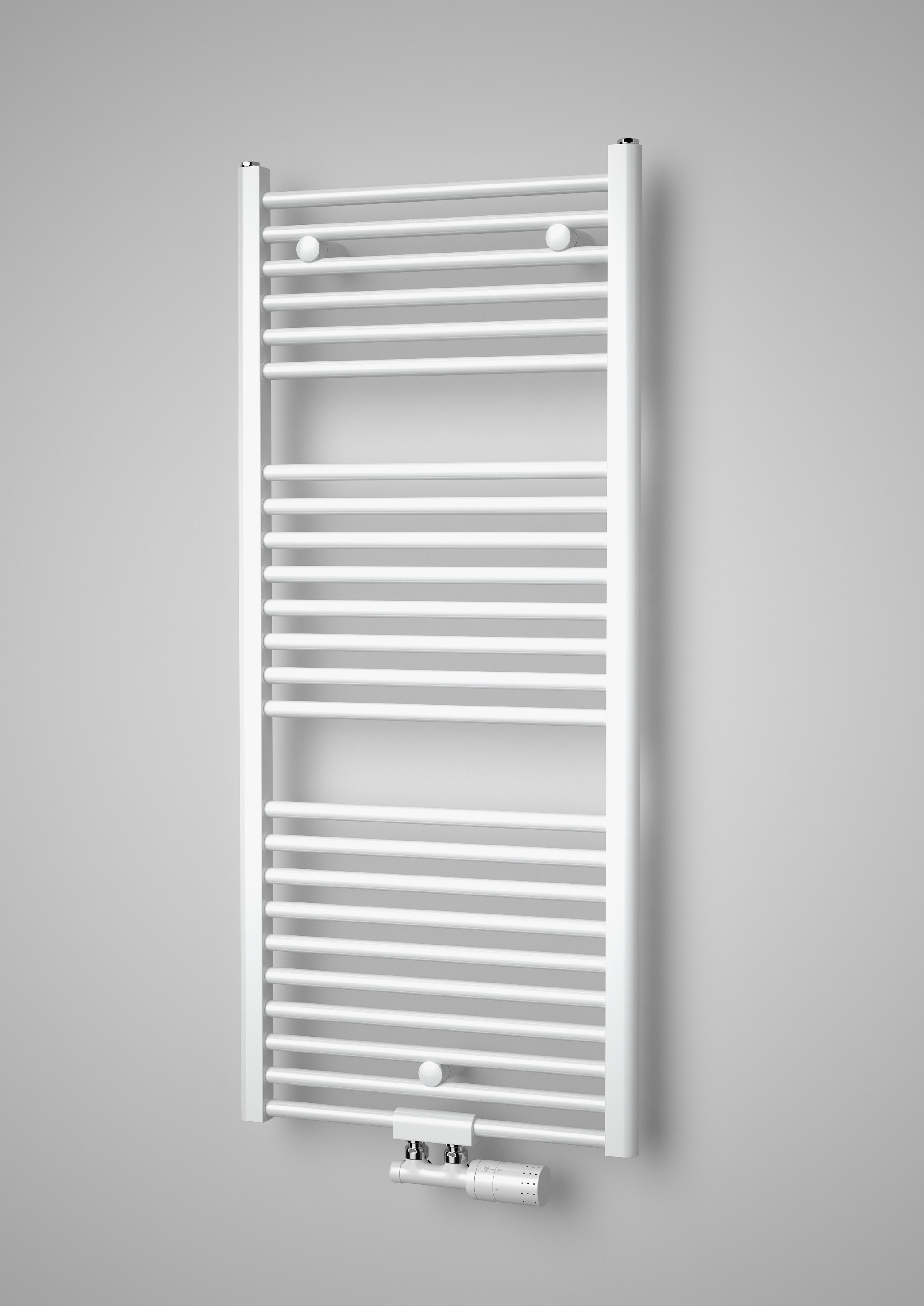 Isan Grenada žebřík do koupelny 935x500 mm, 418 W, středové připojení, DGRE9350500SM, celkový pohled