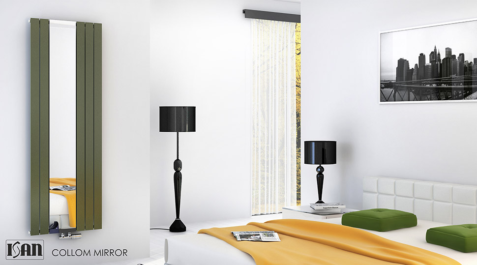 Isan Collom Mirror radiátor do koupelny 1800x602 mm SP RGB DCMX18000602, další fotografie výrobce