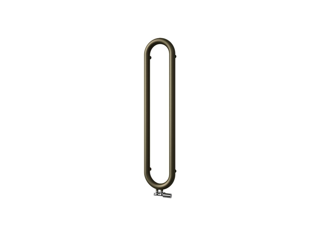 Isan Coron koupelnový žebřík 1800x330 mm, 302 W, středové připojení, DCVS18000330, celkový pohled
