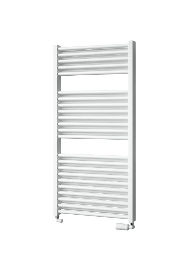 Isan Duo radiátor do koupelny 1230x600 mm, 985 W, DDUO12300600, celkový pohled
