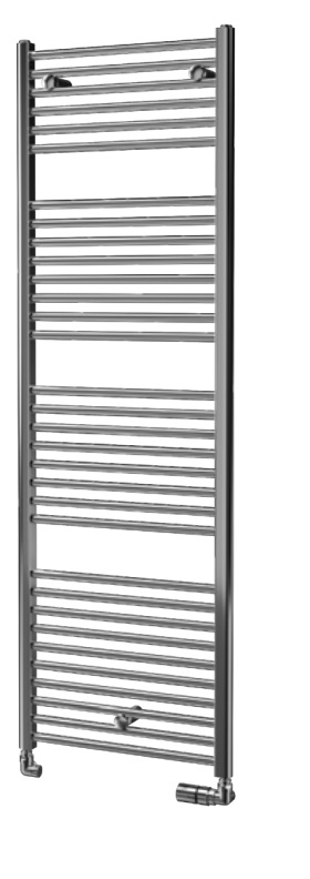 Isan Grenada chrom žebřík do koupelny 1135x500 mm, 332 W, DGRE11350500, celkový pohled