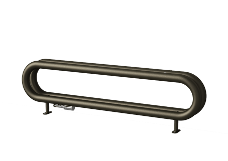 Isan Coron Double radiátor do koupelny HORIZONTAL 330x180 mm0 mm, 805 W, středové připojení, DCHD03301800, celkový pohled