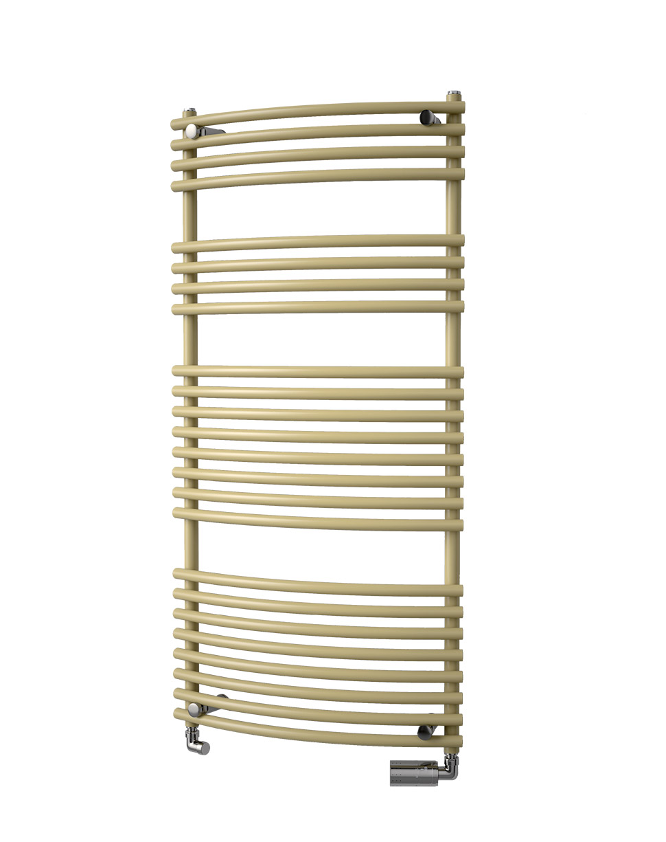 Isan Ikaria Radius koupelnový žebřík 732x500 mm, 349 W, DIKR07320500, celkový pohled