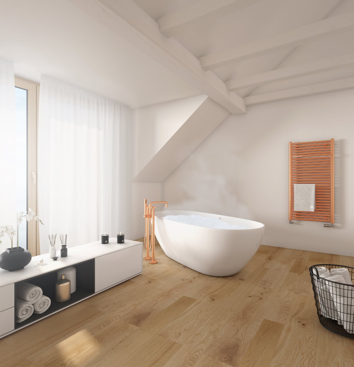 Isan Avondo topný žebřík 775x600 mm, 479 W, DLNN07750600, další fotografie výrobce