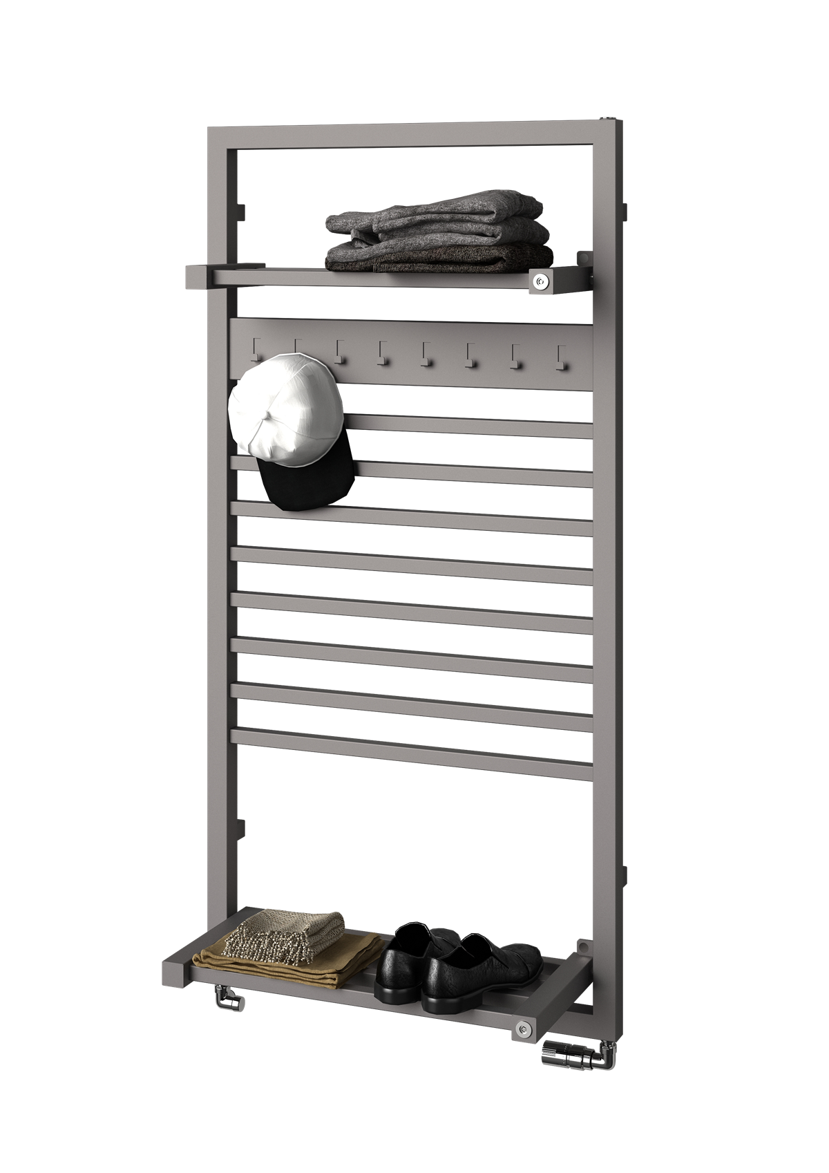 ISAN FINIX koupelnový radiátor 1500x750 mm, 912 W, univerzální připojení, DTKR15000750, další fotografie výrobce