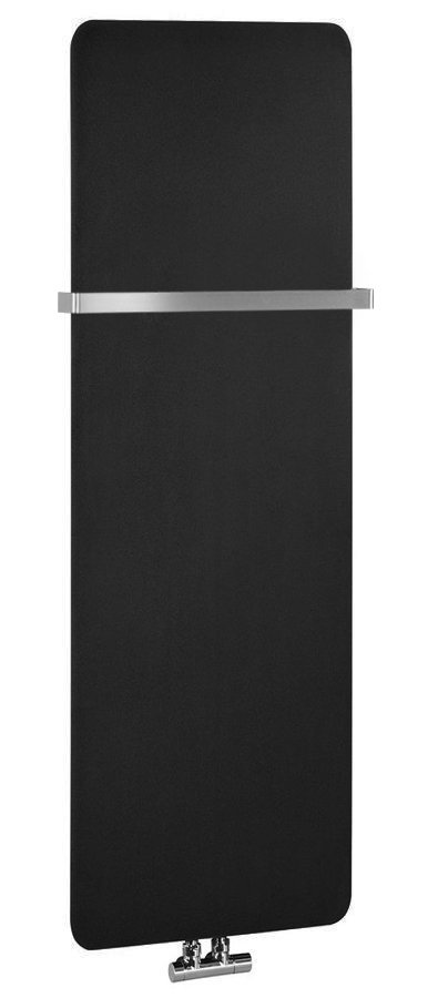 Sapho TABELLA otopné těleso 370x1190mm, černá mat, celkový pohled