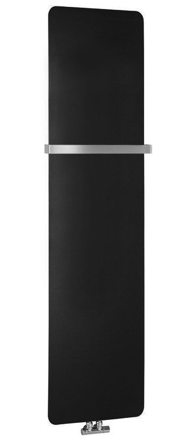 Sapho TABELLA otopné těleso 370x1590mm, černá mat, celkový pohled