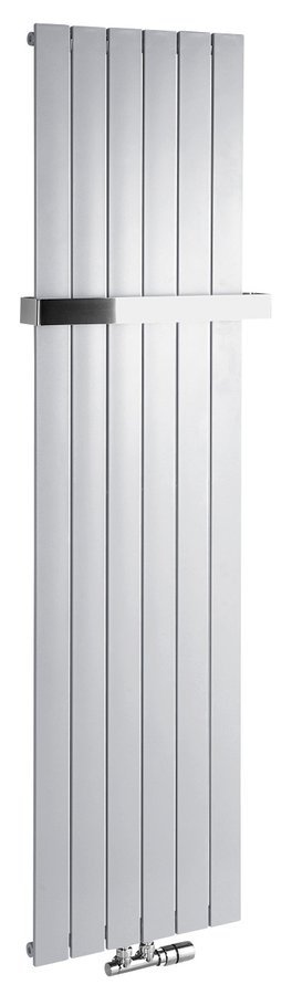 Sapho COLONNA otopné těleso 450x1800mm, metalická stříbrná, celkový pohled
