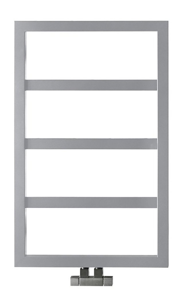 Sapho DENALI otopné těleso 550x904 mm, stříbrná strukturální, celkový pohled