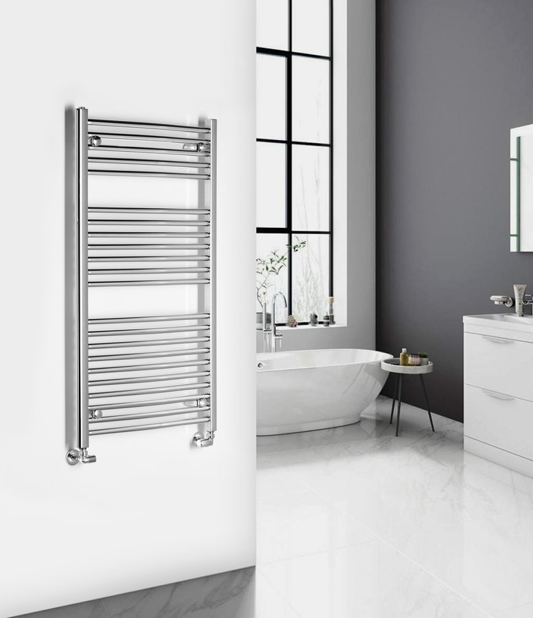 Aqualine ALYA otopné těleso oblé 600x1110mm, chrom, další fotografie výrobce