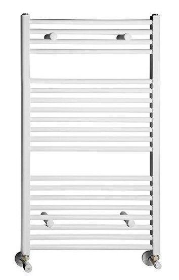 NOVASERVIS kombinovaný topný žebřík rovný bílý 450 x 900 mm, celkový pohled