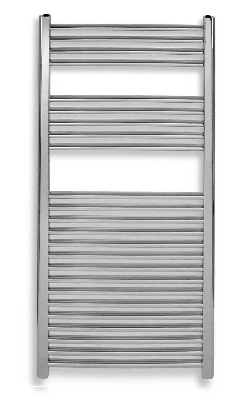 NOVASERVIS kombinovaný topný žebřík rovný chrom 450 x 1600 mm, celkový pohled