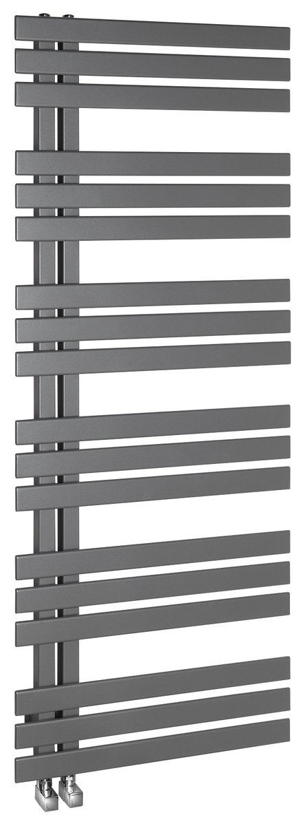Sapho SILVANA otopné těleso 600x1500mm, metalická stříbrná, celkový pohled