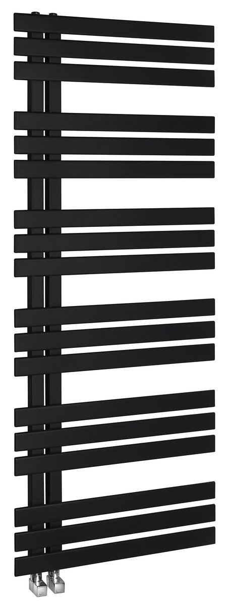 Sapho SILVANA otopné těleso 600x1500mm, černá mat, celkový pohled
