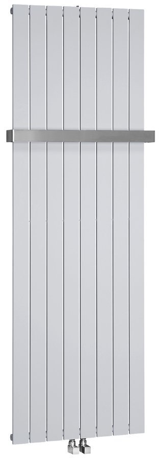 Sapho COLONNA otopné těleso 602x1800mm, metalická stříbrná, celkový pohled