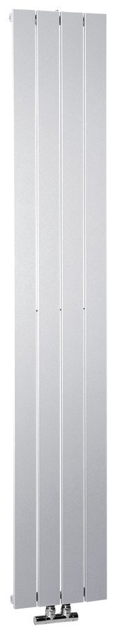 Sapho COLONNA otopné těleso 298x1800mm, metalická stříbrná, celkový pohled