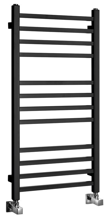 Sapho METRO otopné těleso 450x890 mm, černá mat, celkový pohled