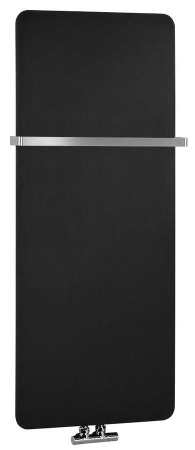 Sapho TABELLA otopné těleso 490x1190 mm, černá mat, celkový pohled