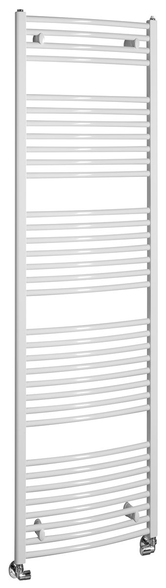 Aqualine ORBIT otopné těleso s bočním připojením 450x1680 mm, bílá, celkový pohled
