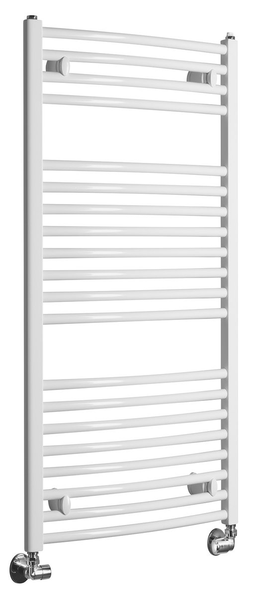 Aqualine ORBIT otopné těleso s bočním připojením 450x960 mm, bílá, celkový pohled