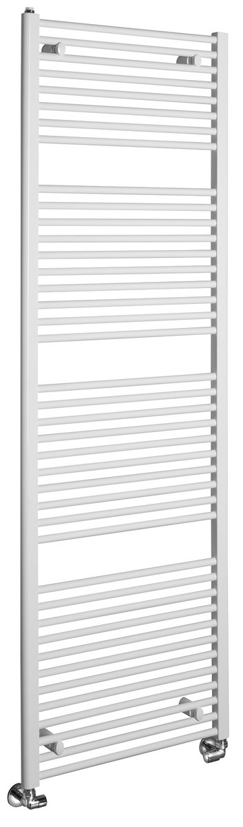 Aqualine DIRECT otopné těleso s bočním připojením 600x1850 mm, bílá, celkový pohled