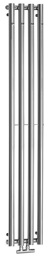 Sapho PILON otopné těleso 270x1800mm, se čtyřmi háčky pro ručník, chrom, celkový pohled