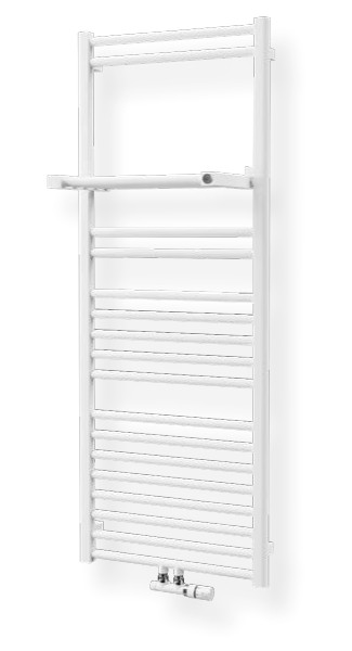 Isan Rytmo kombinovaný topný žebřík 1575x600 mm, středové připojení, 745 W, DRTM15750600, celkový pohled