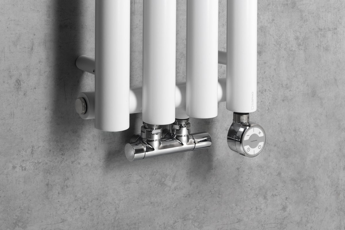 Sapho PILON otopné těleso 270x1800mm, se čtyřmi háčky pro ručník, bílá mat, další fotografie výrobce