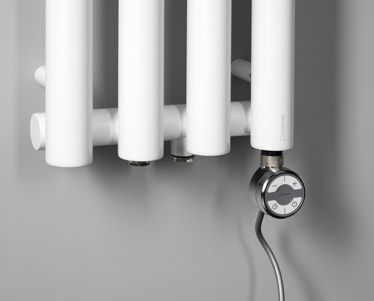 Sapho PILON otopné těleso 270x1800mm, se čtyřmi háčky pro ručník, bílá mat, další fotografie výrobce