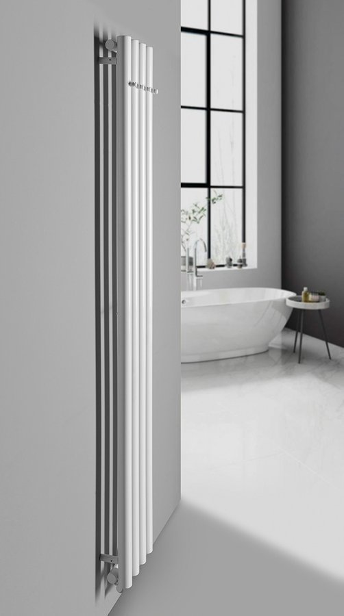 Sapho PILON otopné těleso 270x1800mm, se čtyřmi háčky pro ručník, bílá mat, další fotografie výrobce