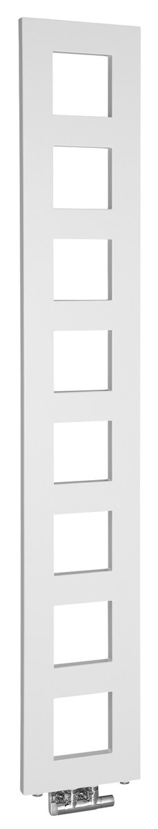 Sapho BLOCK otopné těleso 280x1750 mm, bílá mat, celkový pohled